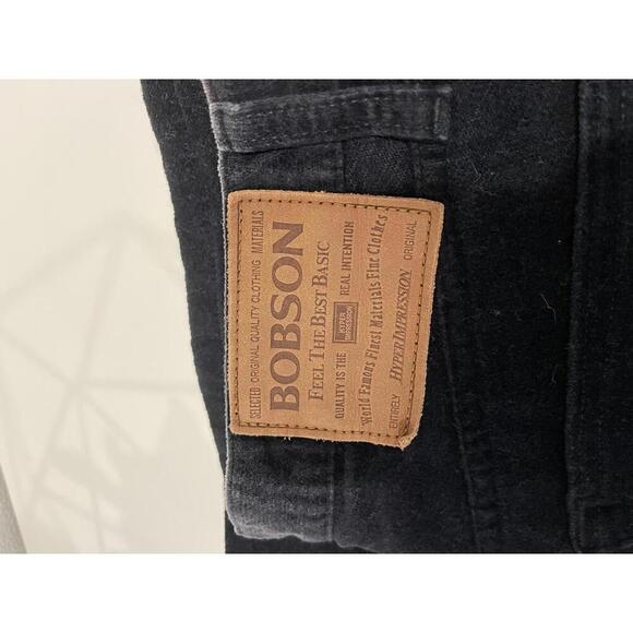BOBSON Hyper Impression Black Velvet Vintage Jeans- 32 - Picture 1 of 6